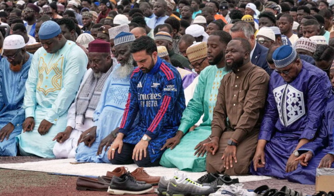 New York Mayor Zohran Mamdani (fourth from the right) prays during Eid al-Adha in the Bronx, New York, on 27 May 2026. New York Mayor Zohran Mamdani (fourth from the right) prays during Eid al-Adha in the Bronx, New York, on 27 May 2026.