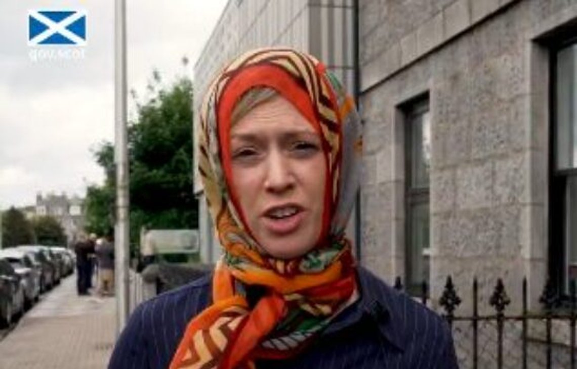 Jenny Gilruth, Scotland’s Deputy First Minister, wearing a colourful hijab in a video in which she speaks about tolerance and peace alongside representatives of Scotland’s Muslim communities. Jenny Gilruth, Scotland’s Deputy First Minister, wearing a colourful hijab in a video in which she speaks about tolerance and peace alongside representatives of Scotland’s Muslim communities.