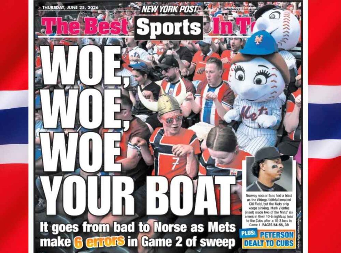Screenshot from the New York Post. 26 June 2026. Screenshot from the New York Post. 26 June 2026.