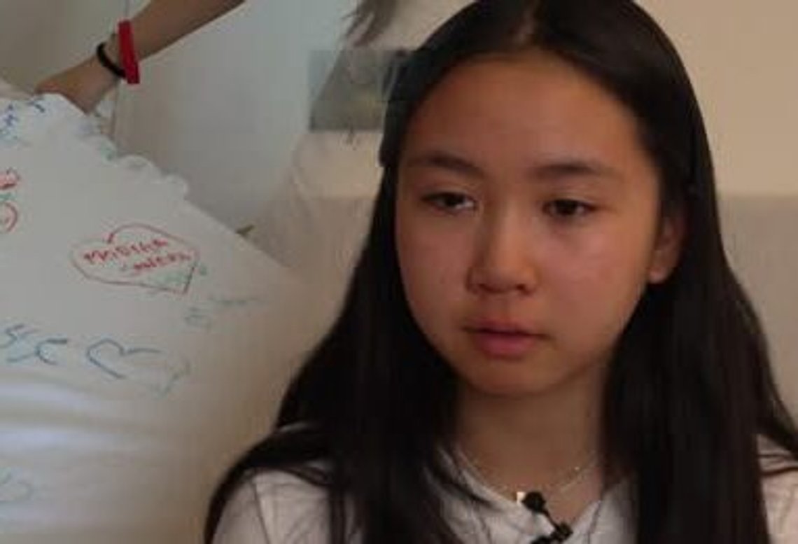Thirteen-year-old Sandra was deported to Mongolia because her mother had ignored the deportation order - for almost 20 years. Photo: Screenshot from the TV4 video Thirteen-year-old Sandra was deported to Mongolia because her mother had ignored the deportation order - for almost 20 years. Photo: Screenshot from the TV4 video