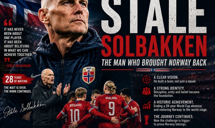 Ståle Solbakken leading Norway's national team ahead of the 2026 FIFA World Cup.