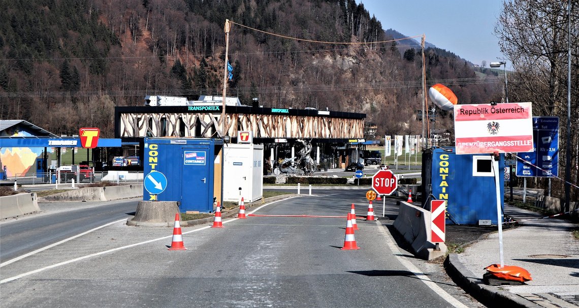 An Austrian border crossing. EU governments are weighing return hubs outside the bloc as they seek tougher tools for removing migrants whose right to remain has been rejected. An Austrian border crossing. EU governments are weighing return hubs outside the bloc as they seek tougher tools for removing migrants whose right to remain has been rejected.