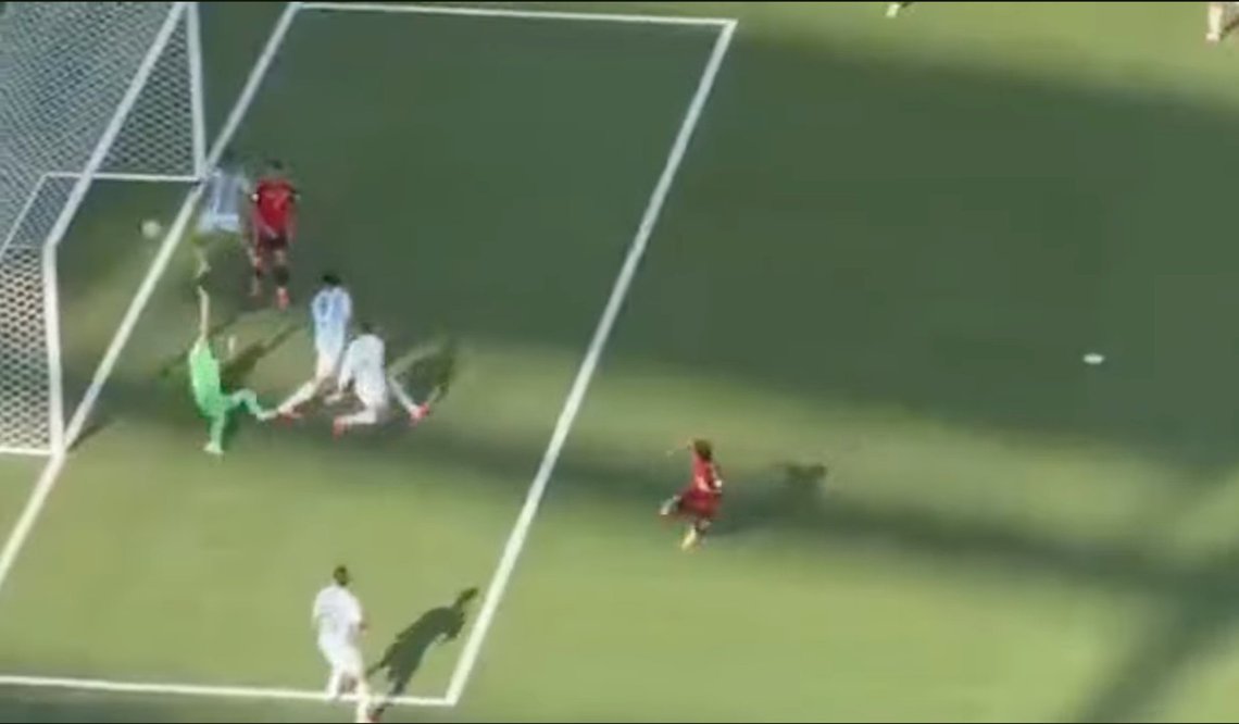 Ferran Torres scoring the extra-time winner that secured Spain's 1–0 victory over Argentina in the 2026 FIFA World Cup final, earning La Roja their second world title. Video still. Ferran Torres scoring the extra-time winner that secured Spain's 1–0 victory over Argentina in the 2026 FIFA World Cup final, earning La Roja their second world title. Video still.