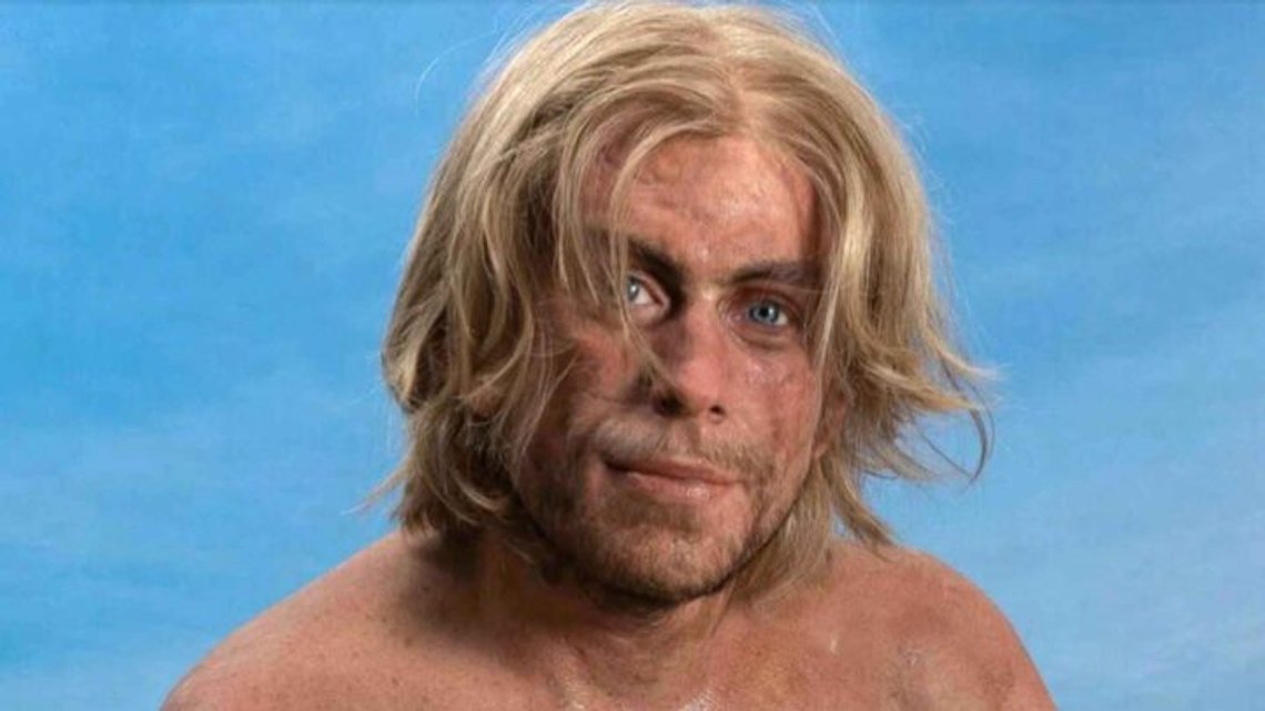 The blond and blue-eyed Hitra Man is a lifelike reconstruction of a 4000-year-old man found on Hitra in Trøndelag. Skin, eye and hair colour are based on DNA, also from other finds from the area. Photo: Social media. The blond and blue-eyed Hitra Man is a lifelike reconstruction of a 4000-year-old man found on Hitra in Trøndelag. Skin, eye and hair colour are based on DNA, also from other finds from the area. Photo: Social media.