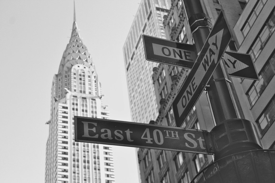 Midtown Manhattan street near Grand Central Terminal. Midtown Manhattan street near Grand Central Terminal.