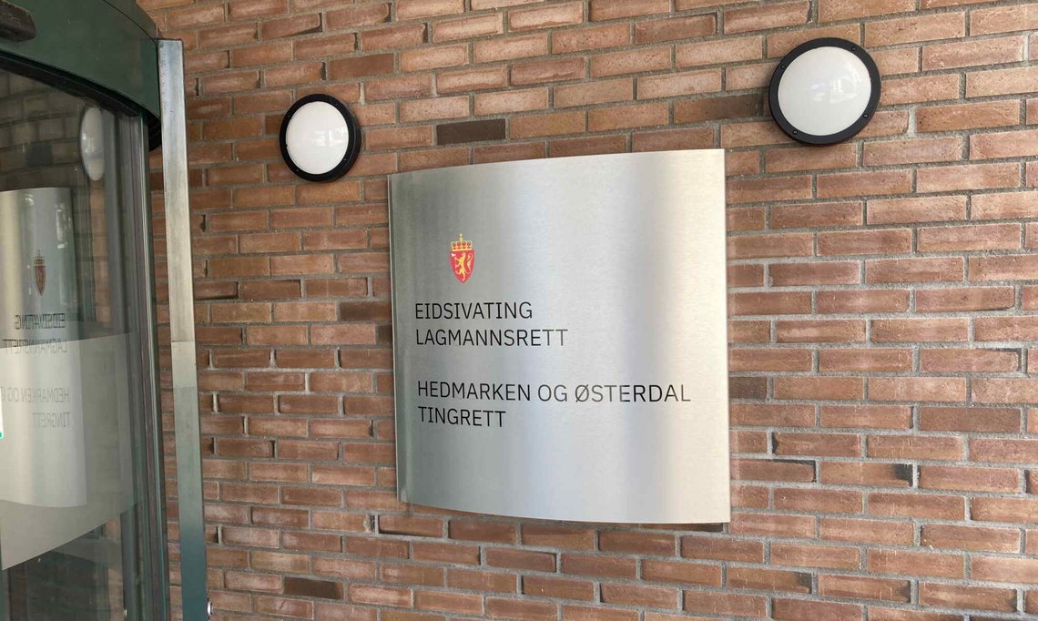 The entrance to Hamar Courthouse on the corner of Østregata and Enggata, where both Hedmarken and Østerdal District Court and Eidsivating Court of Appeal are located. Photo: Christian Skaug / Document. The entrance to Hamar Courthouse on the corner of Østregata and Enggata, where both Hedmarken and Østerdal District Court and Eidsivating Court of Appeal are located. Photo: Christian Skaug / Document.