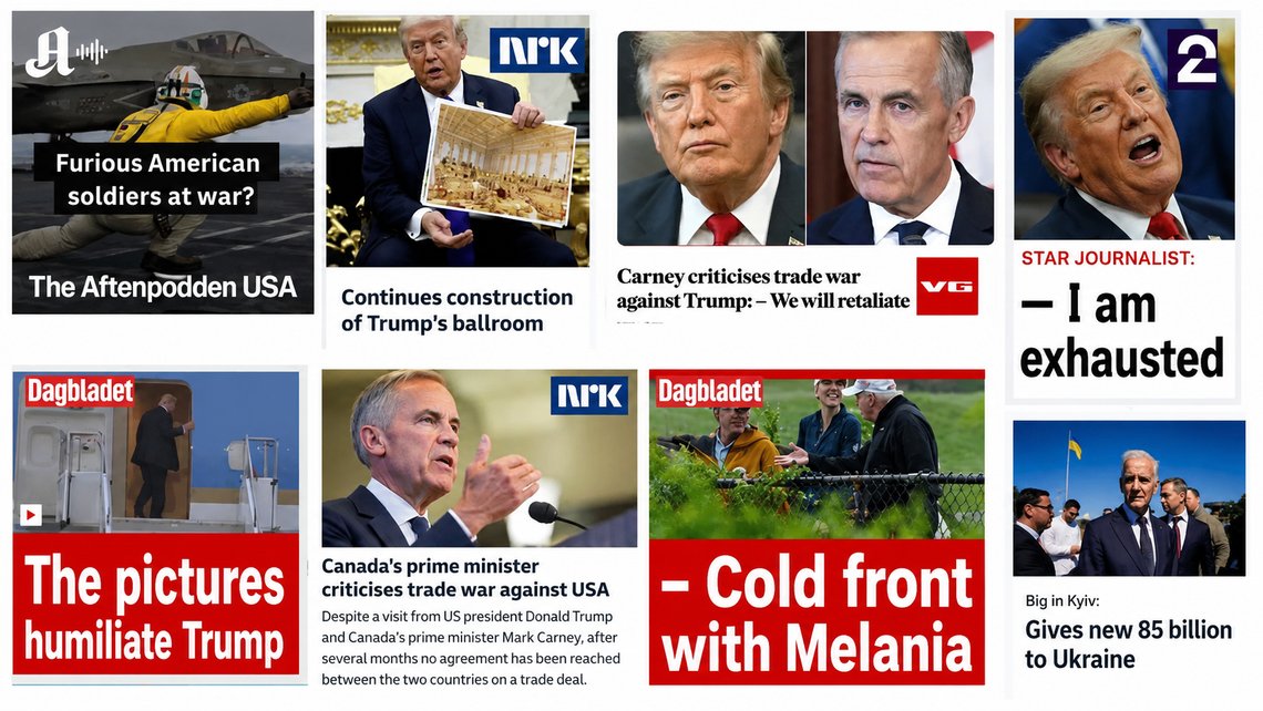 The front pages of Norwegian media outlets on Sunday, 23 August 2026. No coverage of the possible increase in the Norway Price (Norgespris) reported by the Norwegian News Agency (NTB) that same day. The front pages of Norwegian media outlets on Sunday, 23 August 2026. No coverage of the possible increase in the Norway Price (Norgespris) reported by the Norwegian News Agency (NTB) that same day.