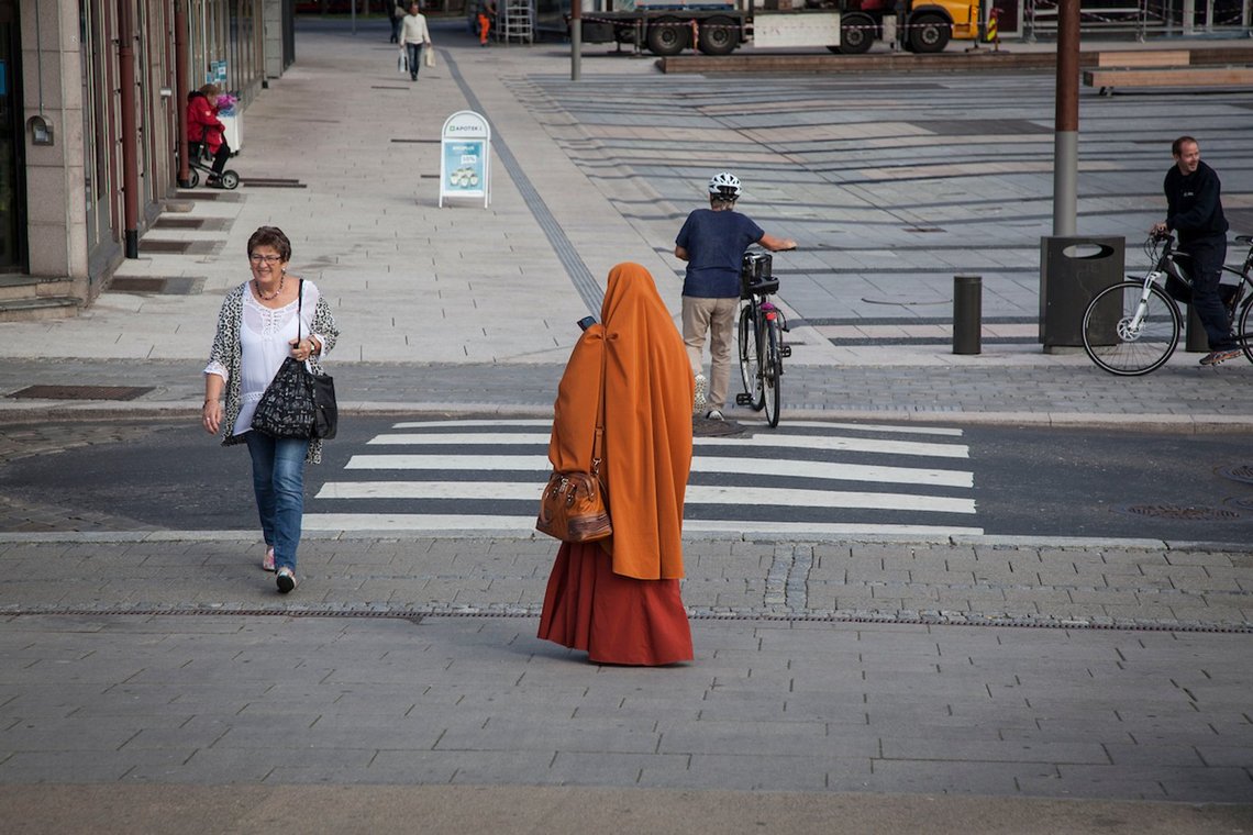 From a street in Fredrikstad, Norway. Photo: Bente Haarstad. From a street in Fredrikstad, Norway. Photo: Bente Haarstad.