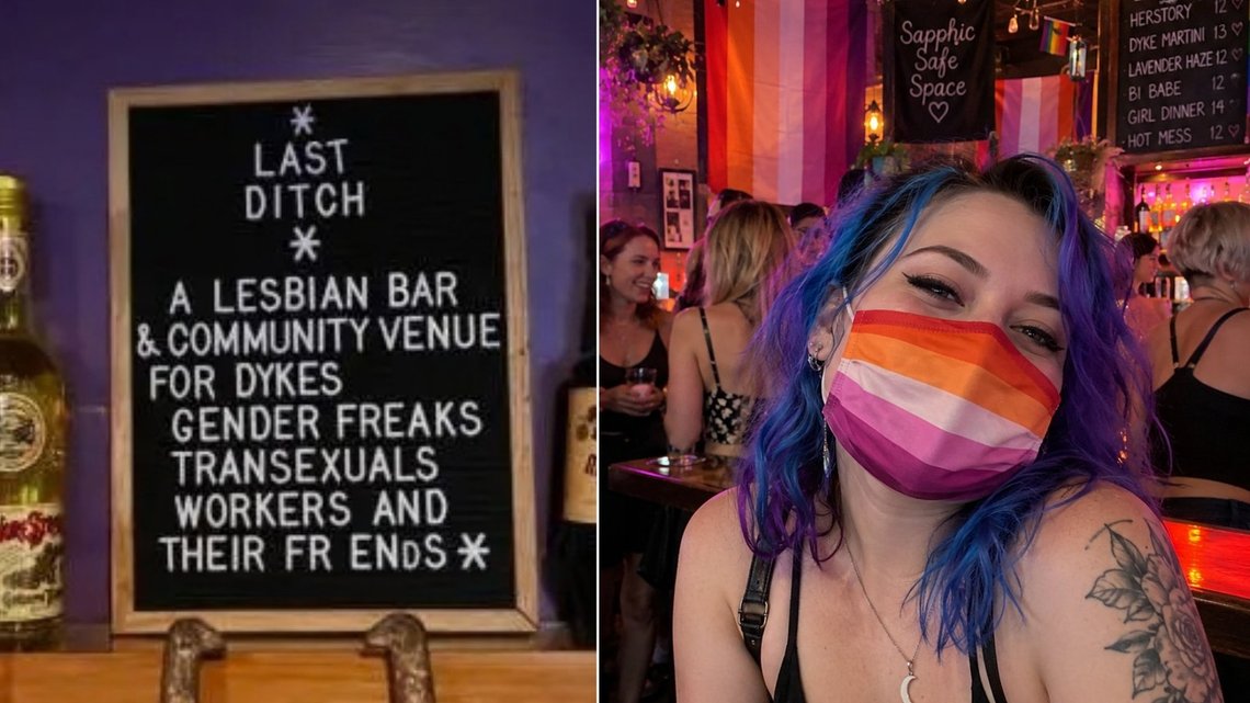The Last Ditch lesbian bar in Massachusetts has had a mask mandate until now. After the bar’s management proposed making masks optional on Saturdays, a fierce conflict erupted. Photo: X The Last Ditch lesbian bar in Massachusetts has had a mask mandate until now. After the bar’s management proposed making masks optional on Saturdays, a fierce conflict erupted. Photo: X