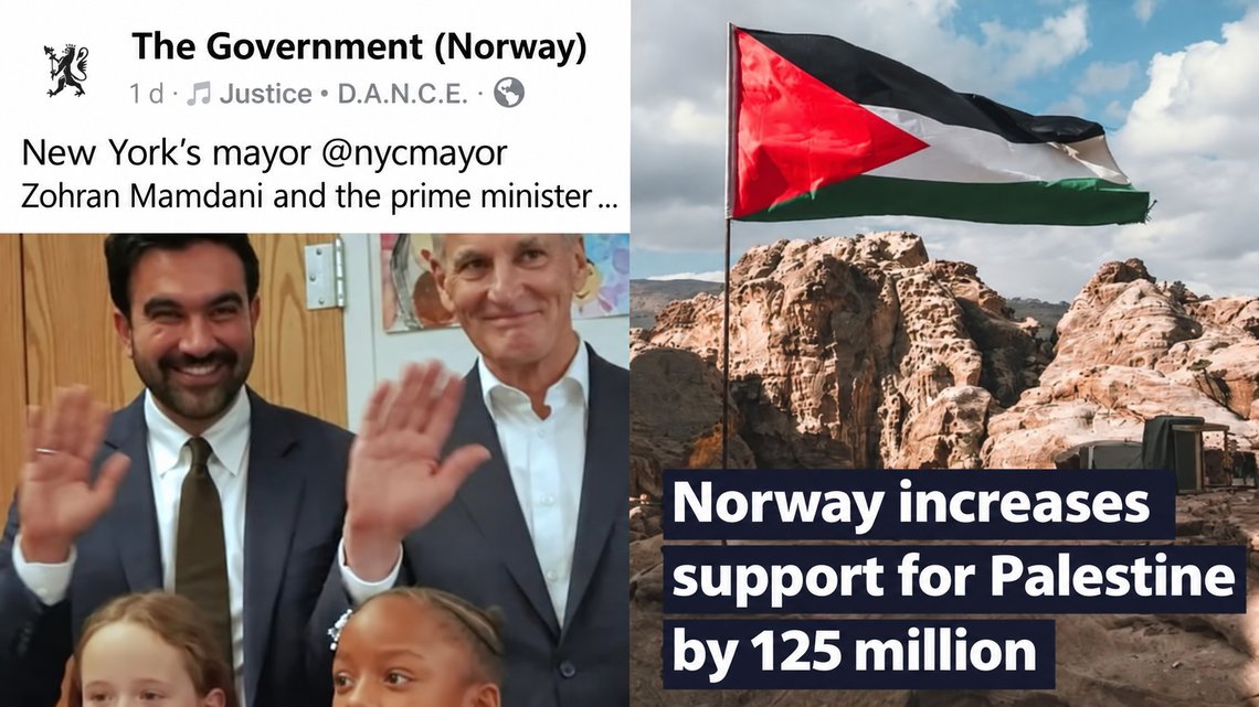 The two posts published by the Norwegian government on Facebook on Thursday, 24 September 2026, prompted a great deal of response. The Palestinian flag in particular must have been a red rag, as the comments section was closed. Photo: Screenshots. The two posts published by the Norwegian government on Facebook on Thursday, 24 September 2026, prompted a great deal of response. The Palestinian flag in particular must have been a red rag, as the comments section was closed. Photo: Screenshots.