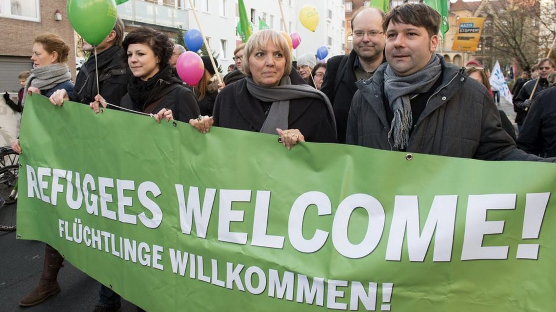 A welcome banner displayed on the Lower Saxony Environment Ministry building. Nifoto / Wikimedia Commons (CC BY-SA 4.0). A welcome banner displayed on the Lower Saxony Environment Ministry building. Nifoto / Wikimedia Commons (CC BY-SA 4.0).