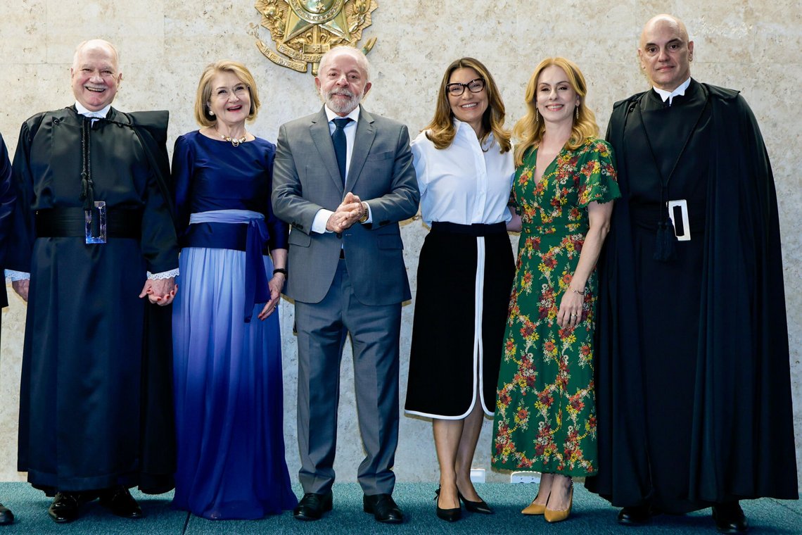 Brazilian President Luiz Inácio Lula da Silva (centre) with Justice Alexandre de Moraes (right) following his swearing-in as vice-president of Brazil’s Supreme Federal Court in Brasília on 29 September 2025. Photo: Ricardo Stuckert / Brazilian Presidency / Wikimedia Commons CC BY-SA 4.0 Brazilian President Luiz Inácio Lula da Silva (centre) with Justice Alexandre de Moraes (right) following his swearing-in as vice-president of Brazil’s Supreme Federal Court in Brasília on 29 September 2025. Photo: Ricardo Stuckert / Brazilian Presidency / Wikimedia Commons CC BY-SA 4.0