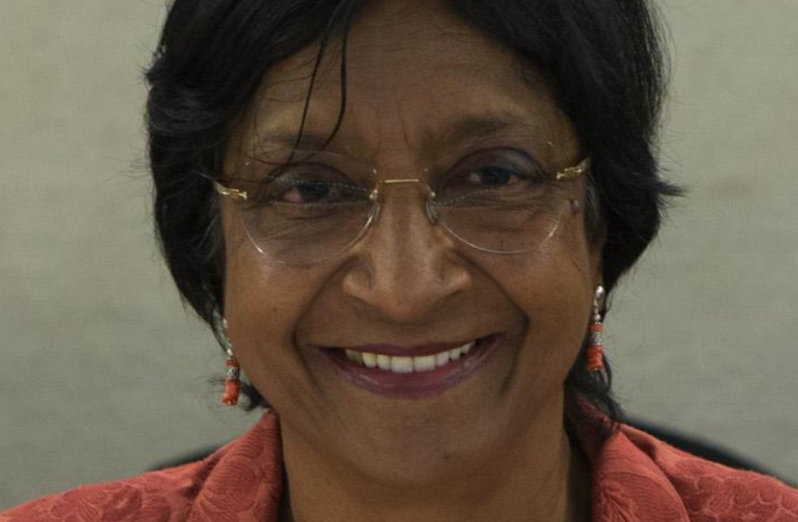 Navanethem ‘Navi’ Pillay, recipient of the 2026 Nobel Peace Prize, pictured at the UN Human Rights Council in Geneva in June 2014. Photo: US Mission Geneva / Wikimedia Commons / Public domain. Navanethem ‘Navi’ Pillay, recipient of the 2026 Nobel Peace Prize, pictured at the UN Human Rights Council in Geneva in June 2014. Photo: US Mission Geneva / Wikimedia Commons / Public domain.