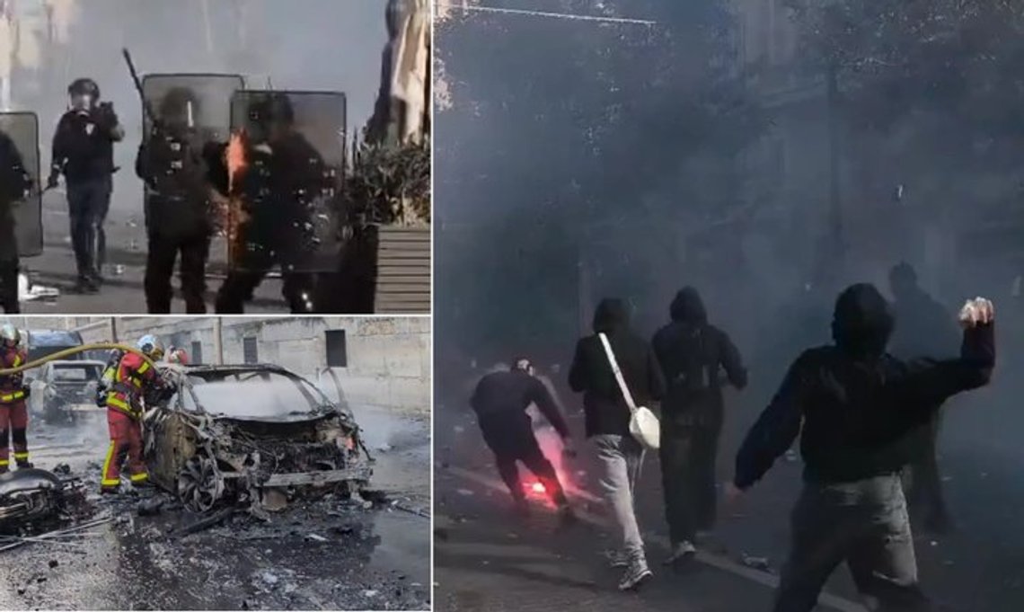 The government has strongly condemned the far left over the massive riots, which have led to major clashes with police, violence, fires, explosions and widespread looting of luxury shops. Photo: X. The government has strongly condemned the far left over the massive riots, which have led to major clashes with police, violence, fires, explosions and widespread looting of luxury shops. Photo: X.