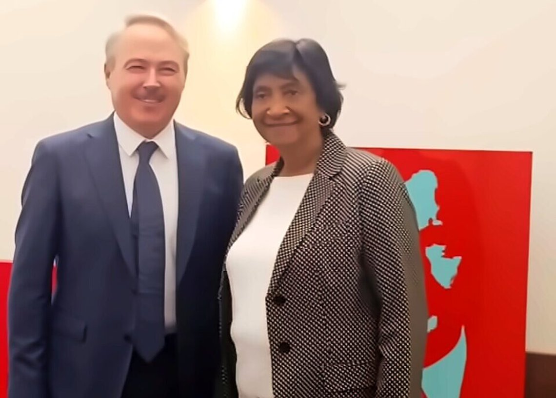 Arrigo Musti and Navanethem "Navi" Pillay, 2026 Nobel Peace Prize laureate, at the handover of the portrait of Robert H. Jackson, Nuremberg Forum 2024. Photo: Public domain. Arrigo Musti and Navanethem "Navi" Pillay, 2026 Nobel Peace Prize laureate, at the handover of the portrait of Robert H. Jackson, Nuremberg Forum 2024. Photo: Public domain.