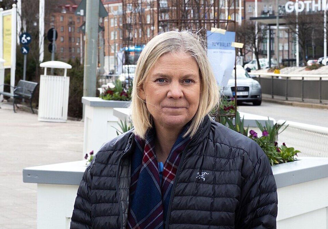 Swedish Social Democratic Party leader Magdalena Andersson poses for a photograph after leaving Liseberg amusement park in Gothenburg, Sweden, on 10 April 2026. Andersson’s party won the Swedish election, but she has struggled to form a government. Photo: Axadem / Wikimedia Commons / CC BY 4.0. Swedish Social Democratic Party leader Magdalena Andersson poses for a photograph after leaving Liseberg amusement park in Gothenburg, Sweden, on 10 April 2026. Andersson’s party won the Swedish election, but she has struggled to form a government. Photo: Axadem / Wikimedia Commons / CC BY 4.0.
