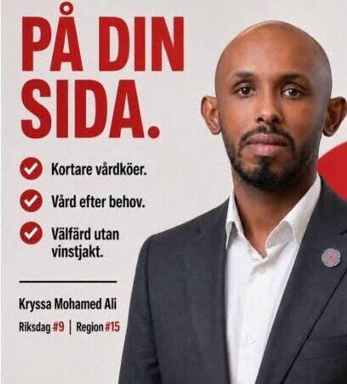 The preference-vote rocket Mohamed Ali – an obvious candidate for Swedish Person of the Year. Photo: Facebook screenshot. The preference-vote rocket Mohamed Ali – an obvious candidate for Swedish Person of the Year. Photo: Facebook screenshot.