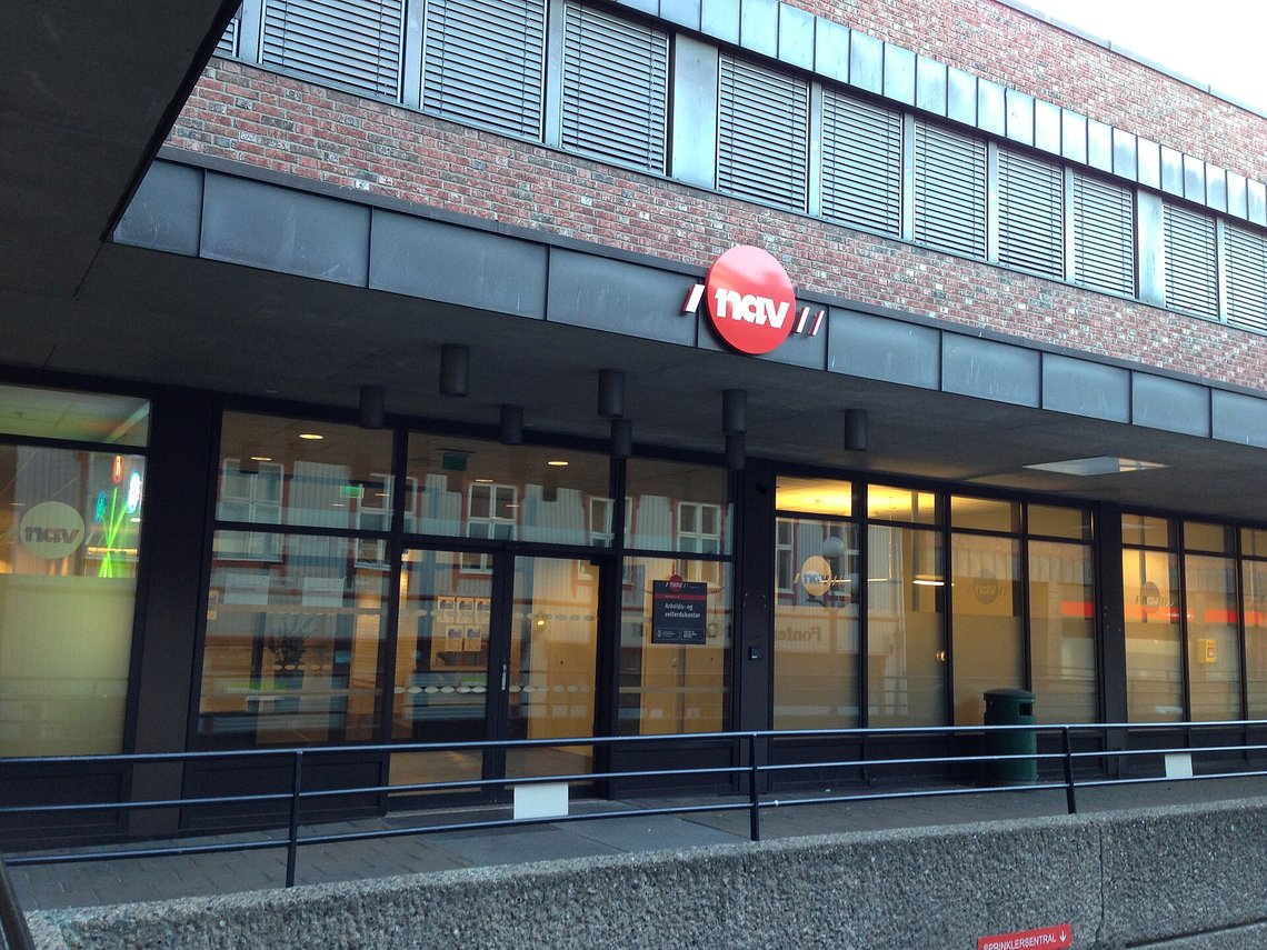 The NAV welfare office at Tøyen in Oslo. Photo: Ssu / Wikimedia Commons (CC BY-SA 3.0). The NAV welfare office at Tøyen in Oslo. Photo: Ssu / Wikimedia Commons (CC BY-SA 3.0).