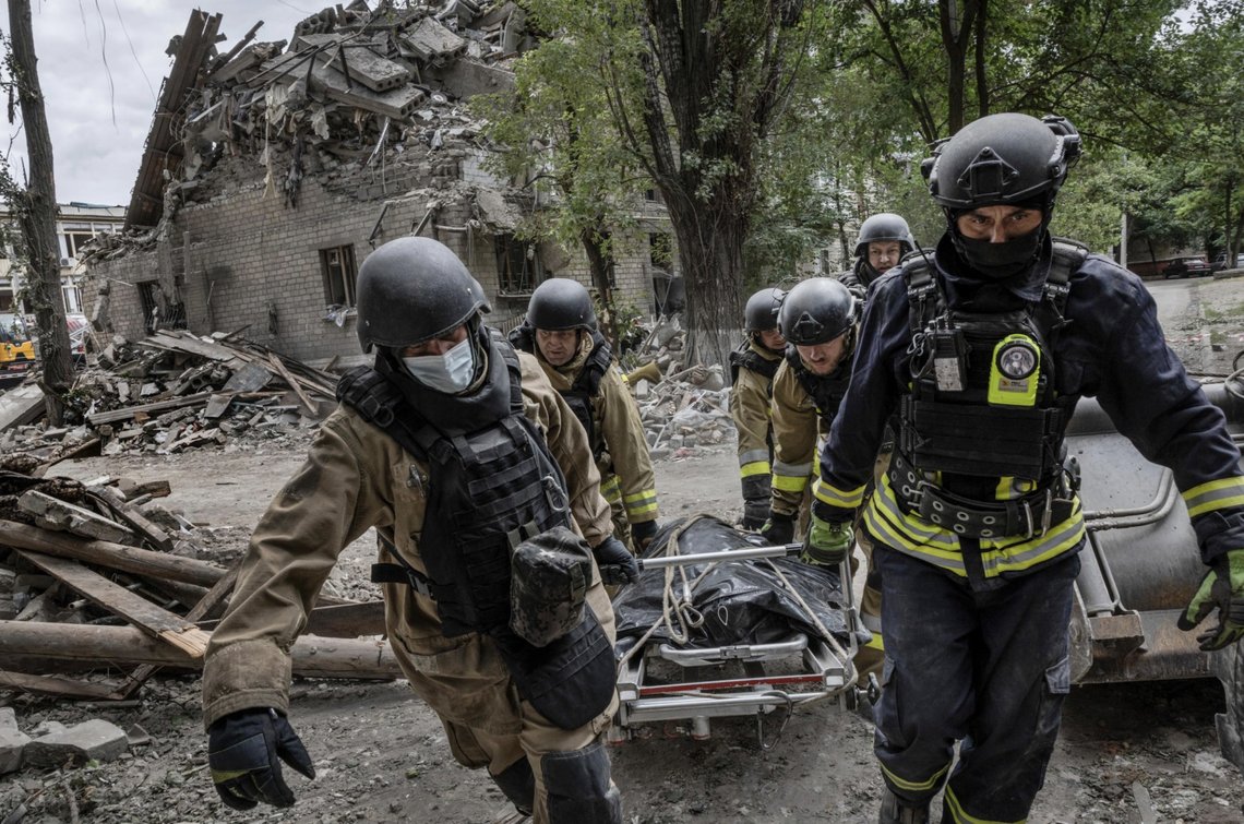 Kramatorsk, Ukraine - Russian missile strike, 1 February 2023. State Emergency Service of Ukraine / Wikimedia Commons (CC BY 4.0) Kramatorsk, Ukraine - Russian missile strike, 1 February 2023. State Emergency Service of Ukraine / Wikimedia Commons (CC BY 4.0)
