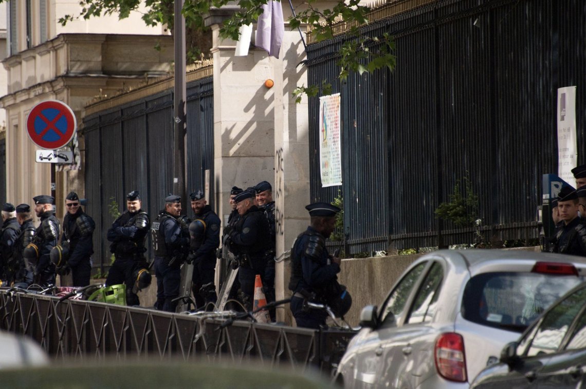 Paris riots October 2026. Video still. Paris riots October 2026. Video still.