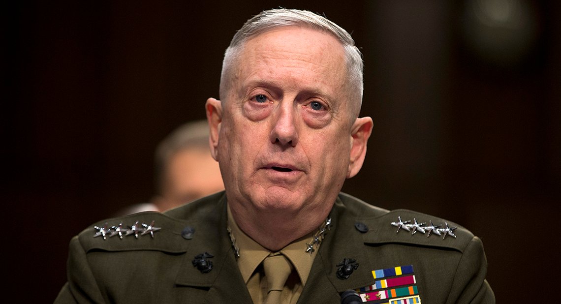 Marine Gen. James Mattis, commander, U.S. Central Command, testifies on Capitol Hill in Washington, Tuesday, March 5, 2013, before the Senate Armed Services Committee hearing to review of the Defense Authorization Request for Fiscal Year 2014 and the Future Years Defense Program. (AP Photo/Evan Vucci) Marine Gen. James Mattis, commander, U.S. Central Command, testifies on Capitol Hill in Washington, Tuesday, March 5, 2013, before the Senate Armed Services Committee hearing to review of the Defense Authorization Request for Fiscal Year 2014 and the Future Years Defense Program. (AP Photo/Evan Vucci)