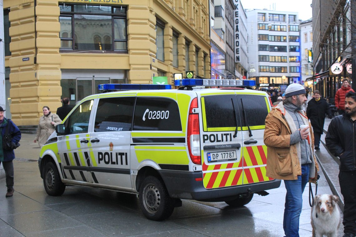 Arkivbilde av politibil i Oslo fra annen sak. Bilde fra Wikimedia commons, Øyvind Holmstad. Arkivbilde av politibil i Oslo fra annen sak. Bilde fra Wikimedia commons, Øyvind Holmstad.