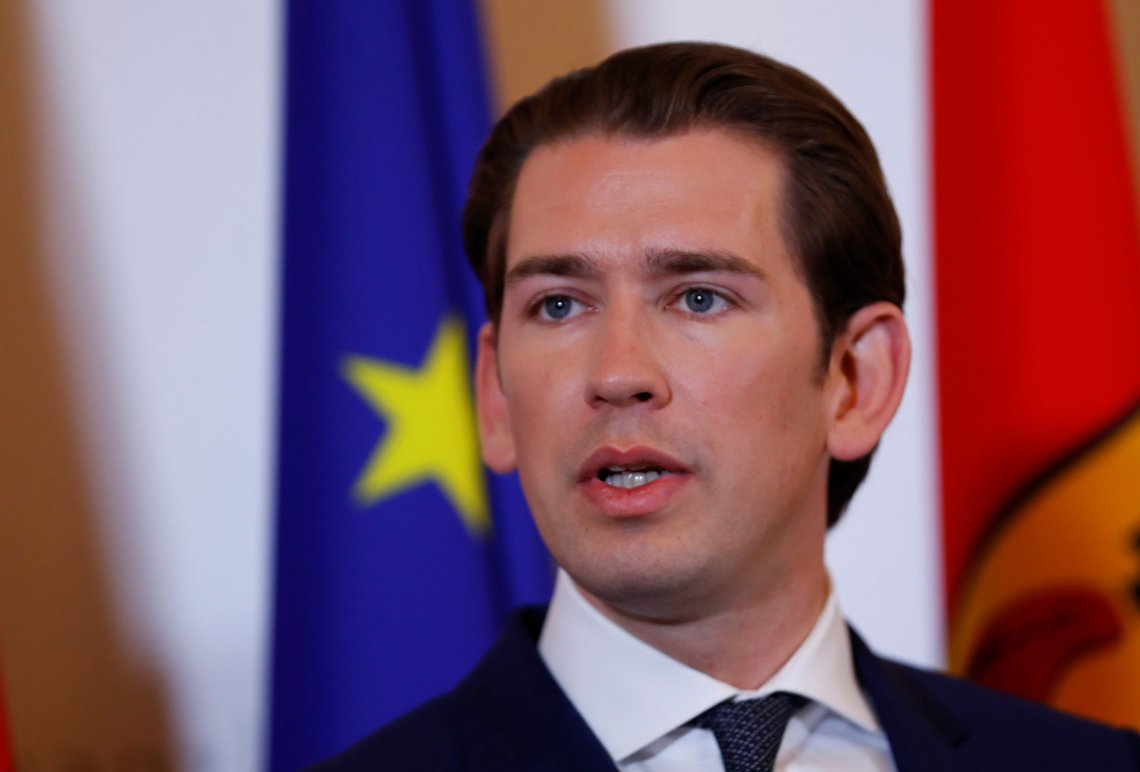 Austrian Chancellor Sebastian Kurz attends a news conference in Vienna, Austria July 3, 2018. REUTERS/Leonhard Foeger Austrian Chancellor Sebastian Kurz attends a news conference in Vienna, Austria July 3, 2018. REUTERS/Leonhard Foeger