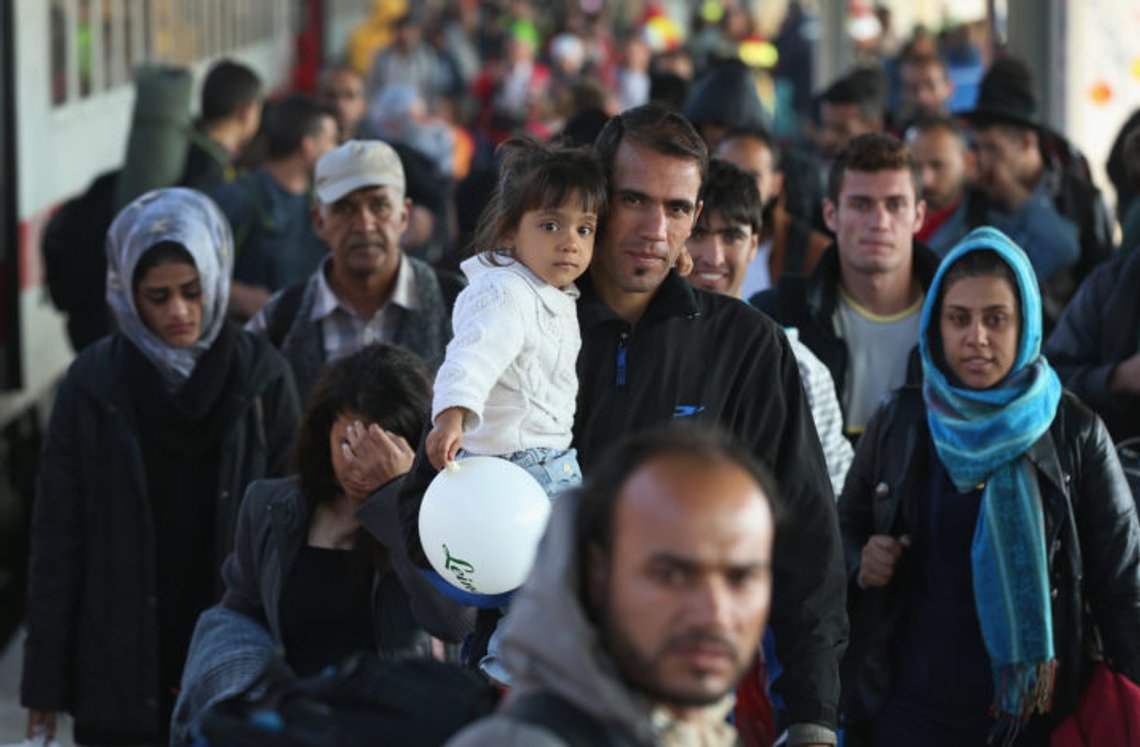 Here we go again. SCHOENEFELD, GERMANY - SEPTEMBER 24: Migrants disembark from a government-chartered train that brought them from Bavaria on September 24, 2015 near Berlin in Schoenefeld, Germany. Germany is continuing to accept throusands of new migrants daily, many of them arriving via Austria and the Balkans, and is distributing them to shelters nationwide. Germany authorities are expecting to receive up to one million asylum applicants this year. (Photo by Sean Gallup/Getty Images) Here we go again. SCHOENEFELD, GERMANY - SEPTEMBER 24: Migrants disembark from a government-chartered train that brought them from Bavaria on September 24, 2015 near Berlin in Schoenefeld, Germany. Germany is continuing to accept throusands of new migrants daily, many of them arriving via Austria and the Balkans, and is distributing them to shelters nationwide. Germany authorities are expecting to receive up to one million asylum applicants this year. (Photo by Sean Gallup/Getty Images)