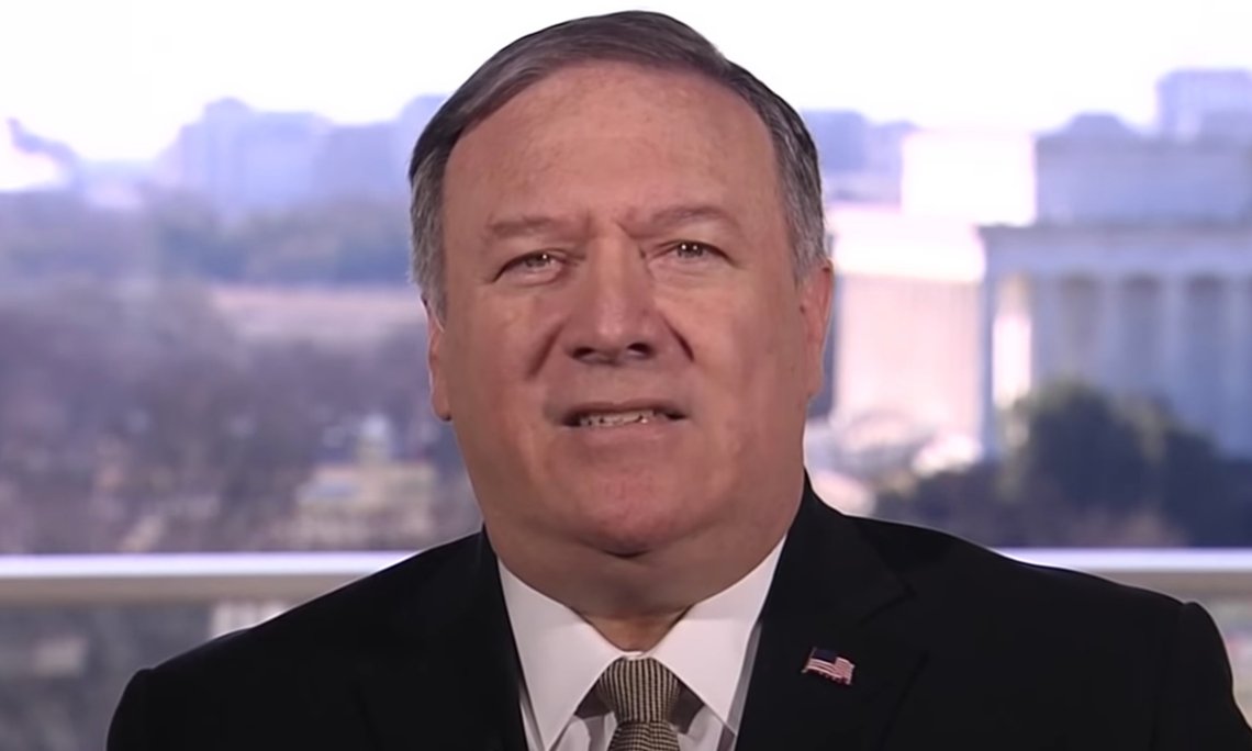 USAs utenriksminister Mike Pompeo. Stillbilde: Washington Post / YouTube. USAs utenriksminister Mike Pompeo. Stillbilde: Washington Post / YouTube.
