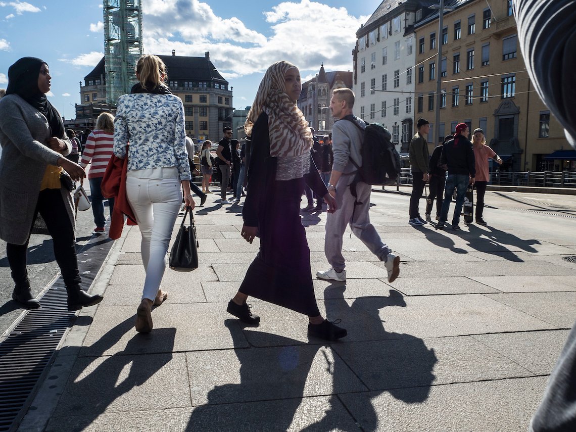 Jernbanetorget i Oslo. Foto: Bente Haarstad. Jernbanetorget i Oslo. Foto: Bente Haarstad.