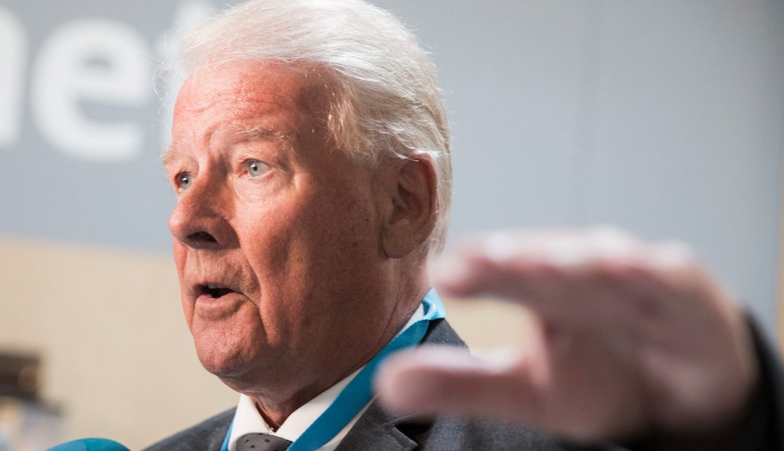 OSLO 20160422.
Carl I. Hagen på FrPs landsmøte på Gardermoen, fredag.
Foto: Berit Roald / NTB scanpix OSLO 20160422.
Carl I. Hagen på FrPs landsmøte på Gardermoen, fredag.
Foto: Berit Roald / NTB scanpix