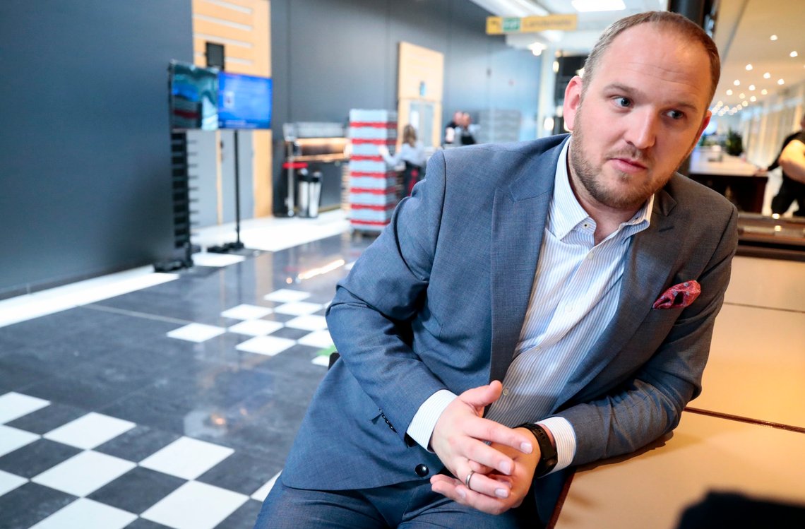 Gardermoen 20190504.
Samferdselsminister Jon Georg Dale på Frps landsmøte 2019 på Gardermoen, lørdag.
Foto: Lise Åserud / NTB scanpix Gardermoen 20190504.
Samferdselsminister Jon Georg Dale på Frps landsmøte 2019 på Gardermoen, lørdag.
Foto: Lise Åserud / NTB scanpix