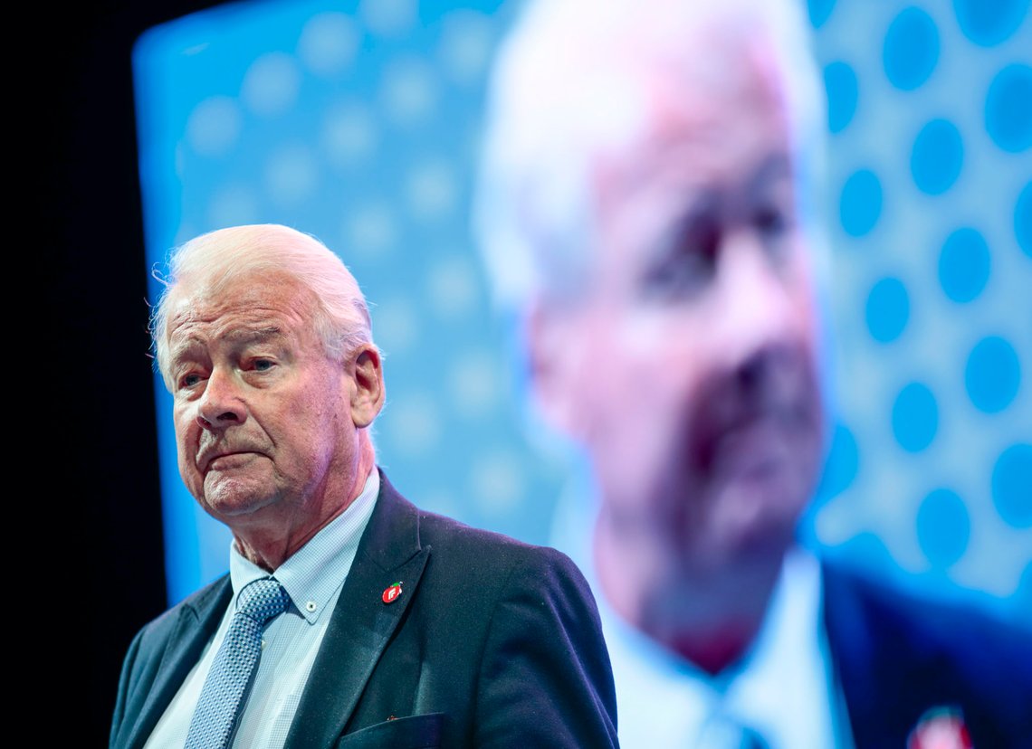 Gardermoen 20190505.
Carl I. Hagen på Frps landsmøte 2019 på Gardermoen søndag.
Foto: Lise Åserud / NTB scanpix Gardermoen 20190505.
Carl I. Hagen på Frps landsmøte 2019 på Gardermoen søndag.
Foto: Lise Åserud / NTB scanpix