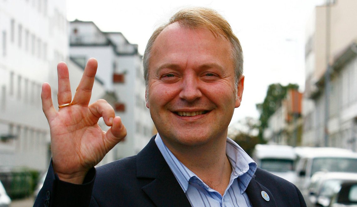 KRISTIANSAND 20061004
Vidar Kleppe leder for partiet Demokratene.
Foto: Tor Erik Schrøder / SCANPIX . KRISTIANSAND 20061004
Vidar Kleppe leder for partiet Demokratene.
Foto: Tor Erik Schrøder / SCANPIX .