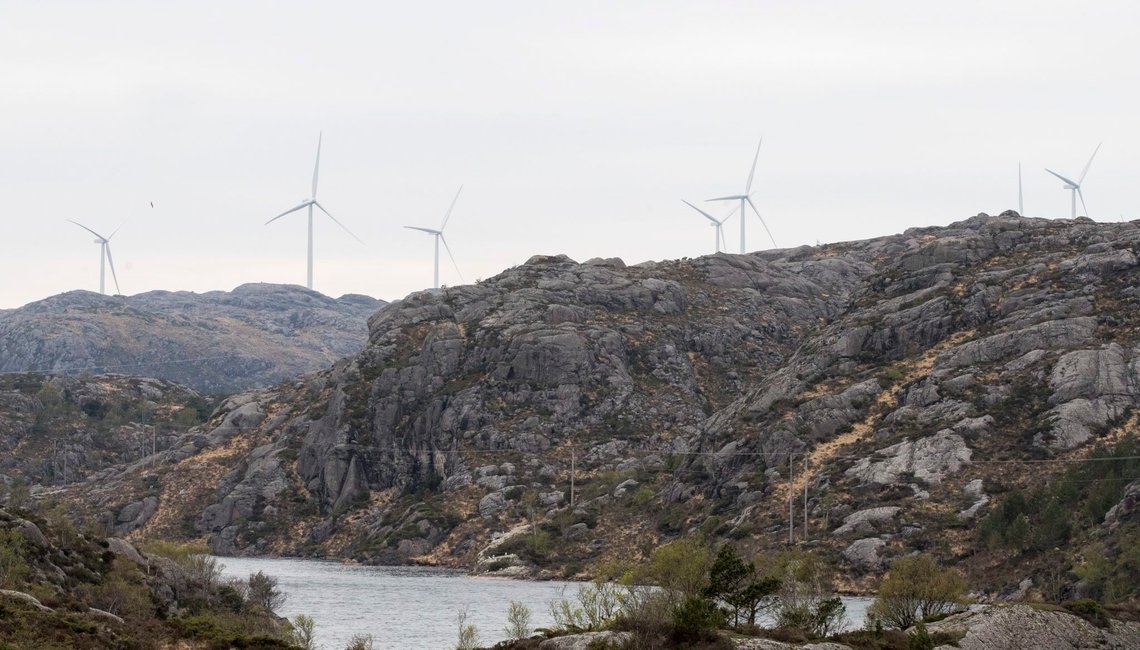 Eigersund 20190424.
Vindmøller i Eigersund kommune i Rogaland.
Foto: Terje Pedersen / NTB scanpix Eigersund 20190424.
Vindmøller i Eigersund kommune i Rogaland.
Foto: Terje Pedersen / NTB scanpix
