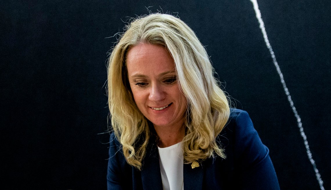Oslo 20190513.
Arbeids- og sosialminister, Anniken Hauglie, under høringen i Stortingets kontroll- og konstitusjonskomité om Riksrevisjonens kritikk av Petroleumstilsynets manglende oppfølging av helse, miljø og sikkerhet i sektoren.
Foto: Stian Lysberg Solum / NTB scanpix Oslo 20190513.
Arbeids- og sosialminister, Anniken Hauglie, under høringen i Stortingets kontroll- og konstitusjonskomité om Riksrevisjonens kritikk av Petroleumstilsynets manglende oppfølging av helse, miljø og sikkerhet i sektoren.
Foto: Stian Lysberg Solum / NTB scanpix