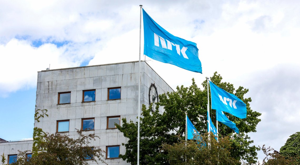 Oslo 20180619.
NRK logoen på flagg i vinden.
Foto: Gorm Kallestad / NTB scanpix Oslo 20180619.
NRK logoen på flagg i vinden.
Foto: Gorm Kallestad / NTB scanpix