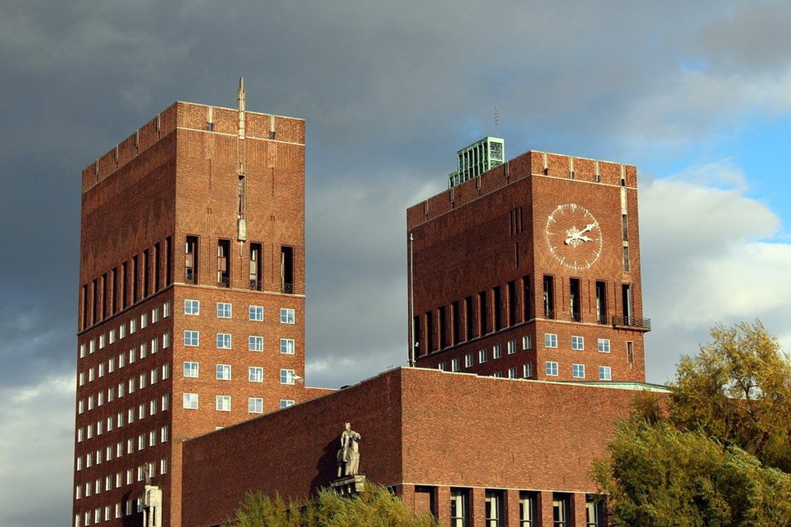Oslo rådhus, arkivbilde. Oslo rådhus, arkivbilde.