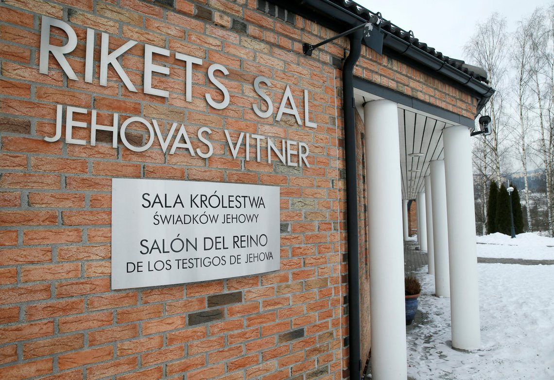 Oslo 20150205.
Jehovas vitner driver forsamlingshuset "Rikets sal" som ligger i Garver Ytteborgs vei 85
Foto: Terje Pedersen / NTB scanpix Oslo 20150205.
Jehovas vitner driver forsamlingshuset "Rikets sal" som ligger i Garver Ytteborgs vei 85
Foto: Terje Pedersen / NTB scanpix