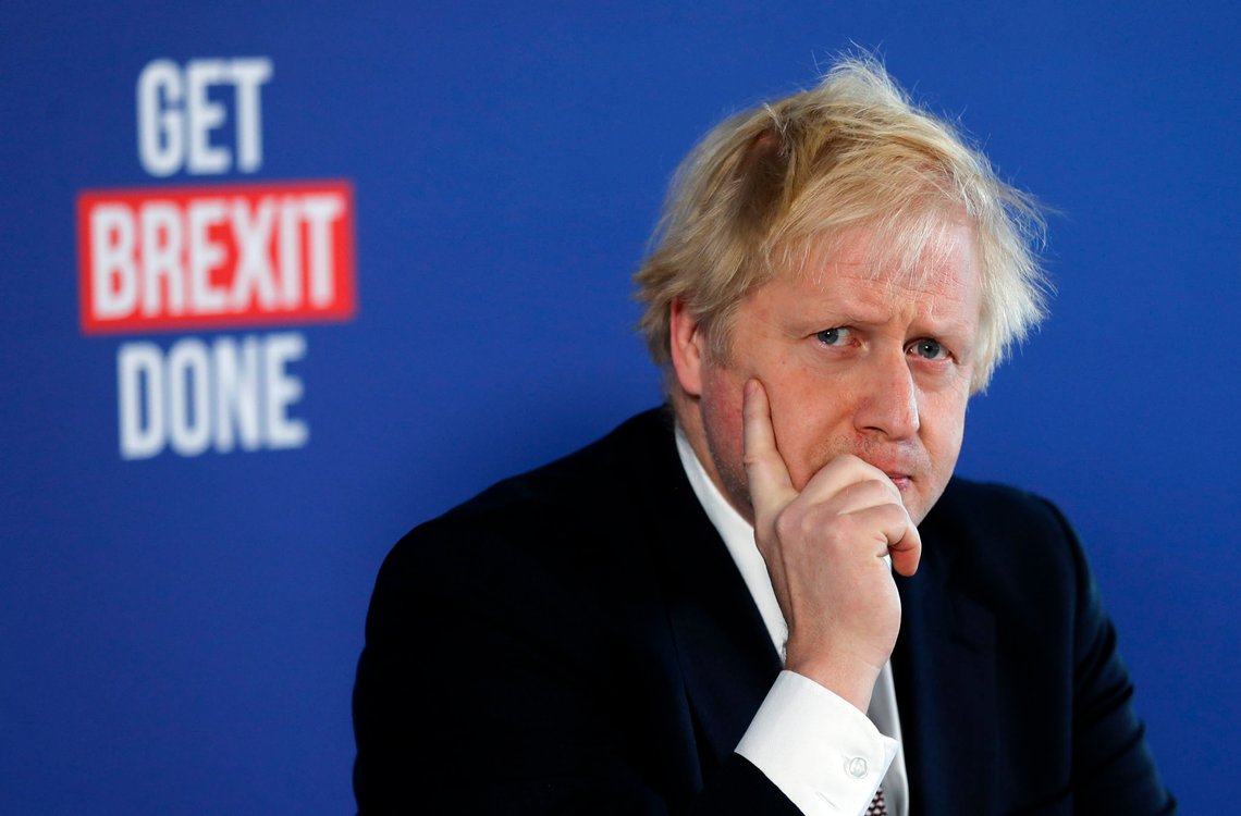 Britain's Prime Minister Boris Johnson listens to a question during a media conference in London, Friday, Nov. 29, 2019. Britain goes to the polls on Dec. 12. (AP Photo/Frank Augstein) Britain's Prime Minister Boris Johnson listens to a question during a media conference in London, Friday, Nov. 29, 2019. Britain goes to the polls on Dec. 12. (AP Photo/Frank Augstein)