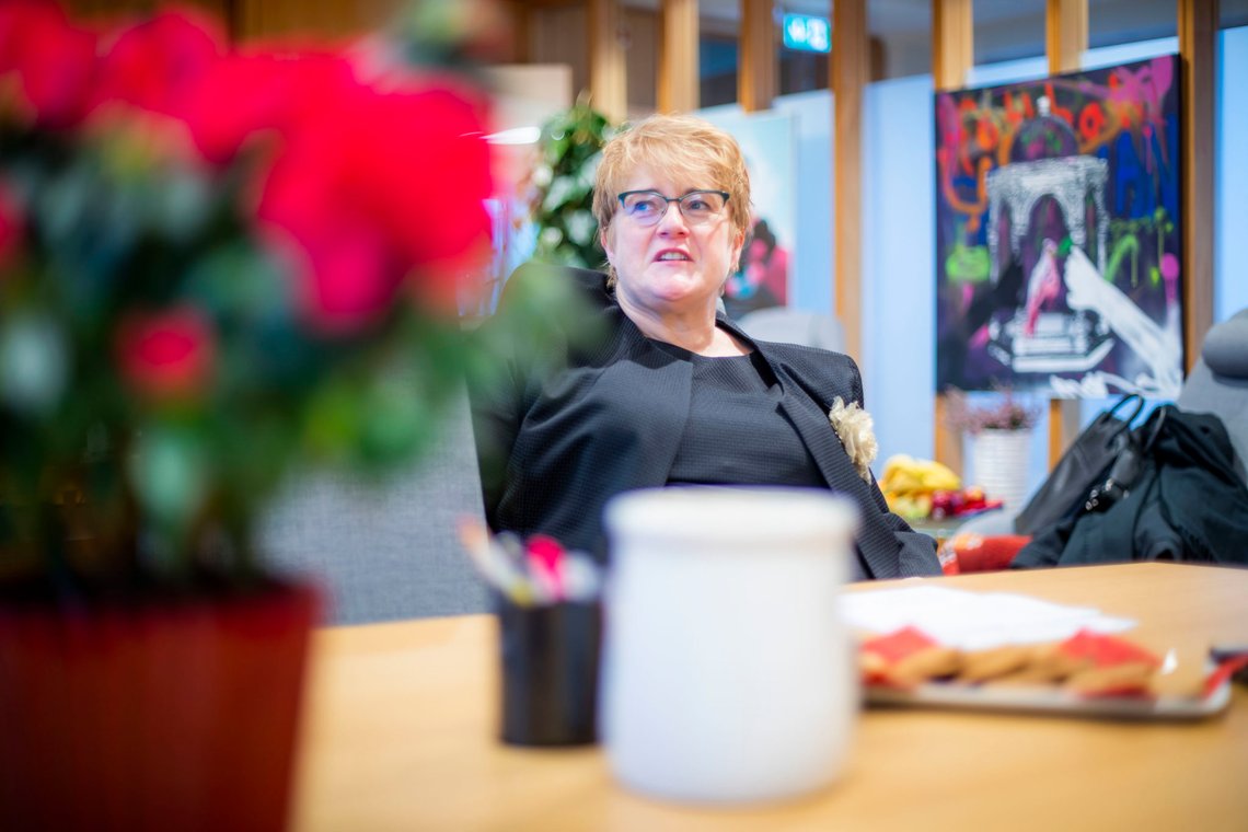 Oslo 20191217.
Venstreleder og kultur- og likestillingsminister Trine Skei Grande på sitt kontor.
Foto: Håkon Mosvold Larsen / NTB scanpix Oslo 20191217.
Venstreleder og kultur- og likestillingsminister Trine Skei Grande på sitt kontor.
Foto: Håkon Mosvold Larsen / NTB scanpix