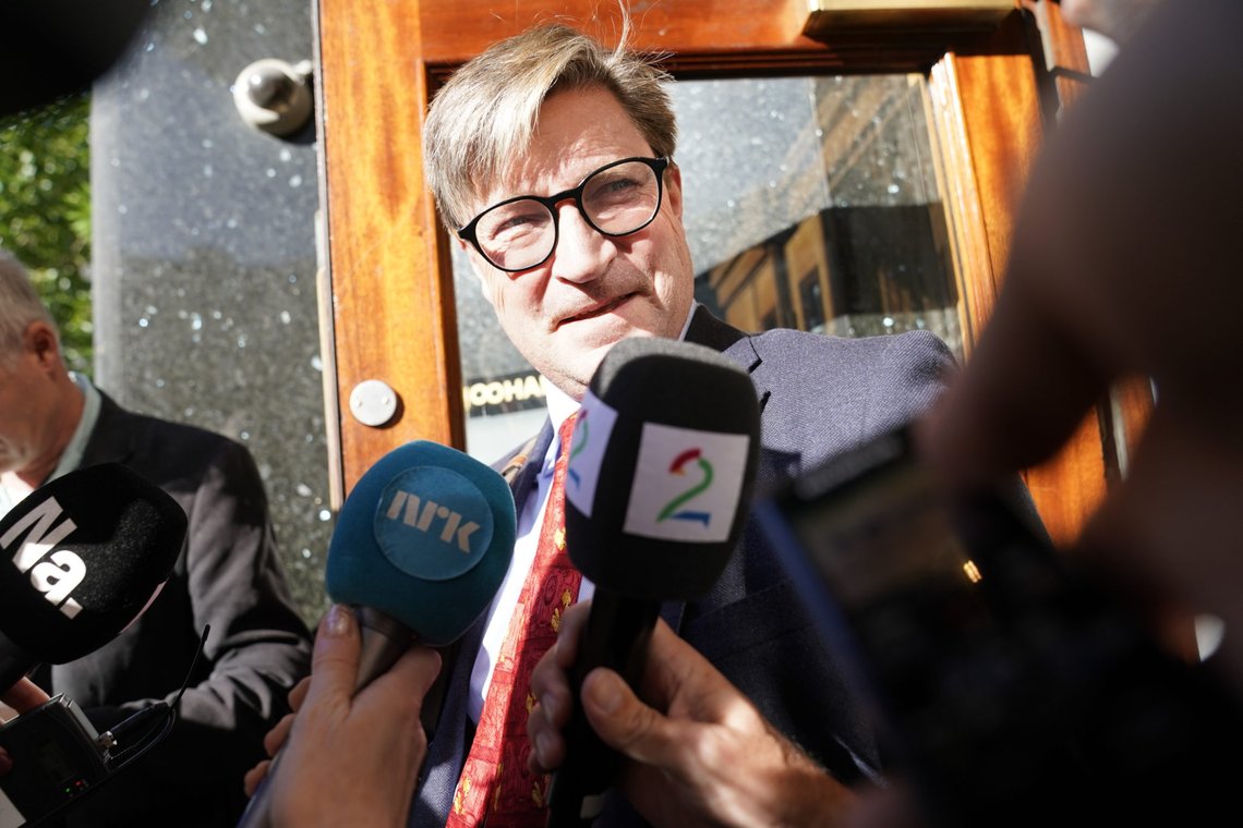 Oslo 20190920.
Christian Tybring-Gjedde etter møtet i Frps sentralsyre hvor de startet sin evaluering av årets lokalvalg.
Foto: Heiko Junge / NTB scanpix Oslo 20190920.
Christian Tybring-Gjedde etter møtet i Frps sentralsyre hvor de startet sin evaluering av årets lokalvalg.
Foto: Heiko Junge / NTB scanpix