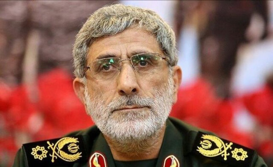 A handout picture provided by the office of Iran's Supreme Leader Ayatollah Ali Khamenei on January 3, 2020 shows the newly-appointed head of the Islamic Revolutionary Guards Esmail Qaani. - Iran's supreme leader appointed Esmail Qaani as the new head of the Revolutionary Guards' foreign operations arm after its commander was killed in a US strike on Baghdad airport. (Photo by - / KHAMENEI.IR / AFP) / === RESTRICTED TO EDITORIAL USE - MANDATORY CREDIT "AFP PHOTO / HO / KHAMENEI.IR" - NO MARKETING NO ADVERTISING CAMPAIGNS - DISTRIBUTED AS A SERVICE TO CLIENTS === A handout picture provided by the office of Iran's Supreme Leader Ayatollah Ali Khamenei on January 3, 2020 shows the newly-appointed head of the Islamic Revolutionary Guards Esmail Qaani. - Iran's supreme leader appointed Esmail Qaani as the new head of the Revolutionary Guards' foreign operations arm after its commander was killed in a US strike on Baghdad airport. (Photo by - / KHAMENEI.IR / AFP) / === RESTRICTED TO EDITORIAL USE - MANDATORY CREDIT "AFP PHOTO / HO / KHAMENEI.IR" - NO MARKETING NO ADVERTISING CAMPAIGNS - DISTRIBUTED AS A SERVICE TO CLIENTS ===