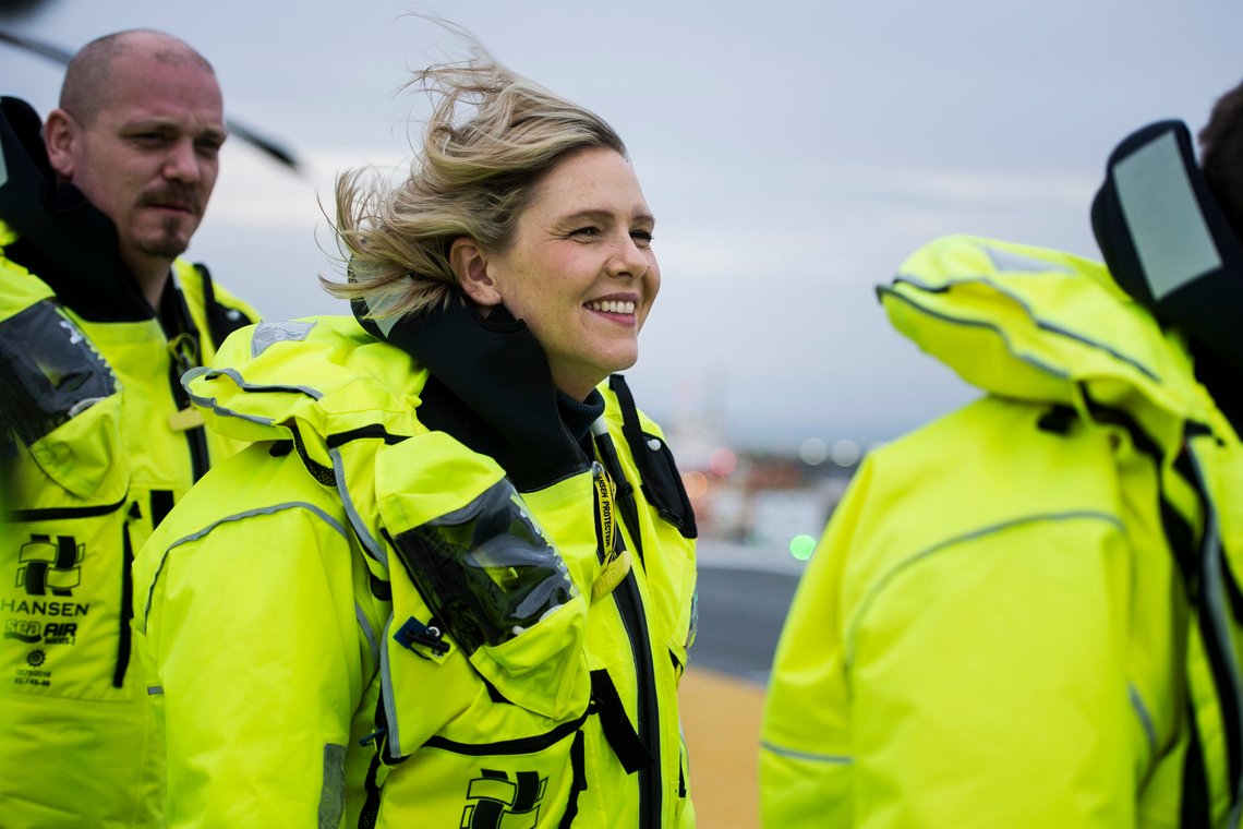 Nordsjøen 20200107.
Offisiell åpning av Johan Sverdrupfeltet i Nordsjøen. Sylvi Listhaug ankommer Johan Sverdrup for å merkere åpningen.
Foto: Carina Johansen / NTB scanpix Nordsjøen 20200107.
Offisiell åpning av Johan Sverdrupfeltet i Nordsjøen. Sylvi Listhaug ankommer Johan Sverdrup for å merkere åpningen.
Foto: Carina Johansen / NTB scanpix