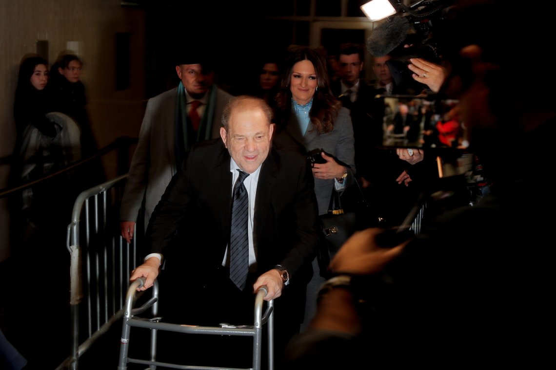 Film producer Harvey Weinstein departs his sexual assault trial at New York Criminal Court in the Manhattan borough of New York City, New York, U.S., January 22, 2020. REUTERS/Lucas Jackson Film producer Harvey Weinstein departs his sexual assault trial at New York Criminal Court in the Manhattan borough of New York City, New York, U.S., January 22, 2020. REUTERS/Lucas Jackson