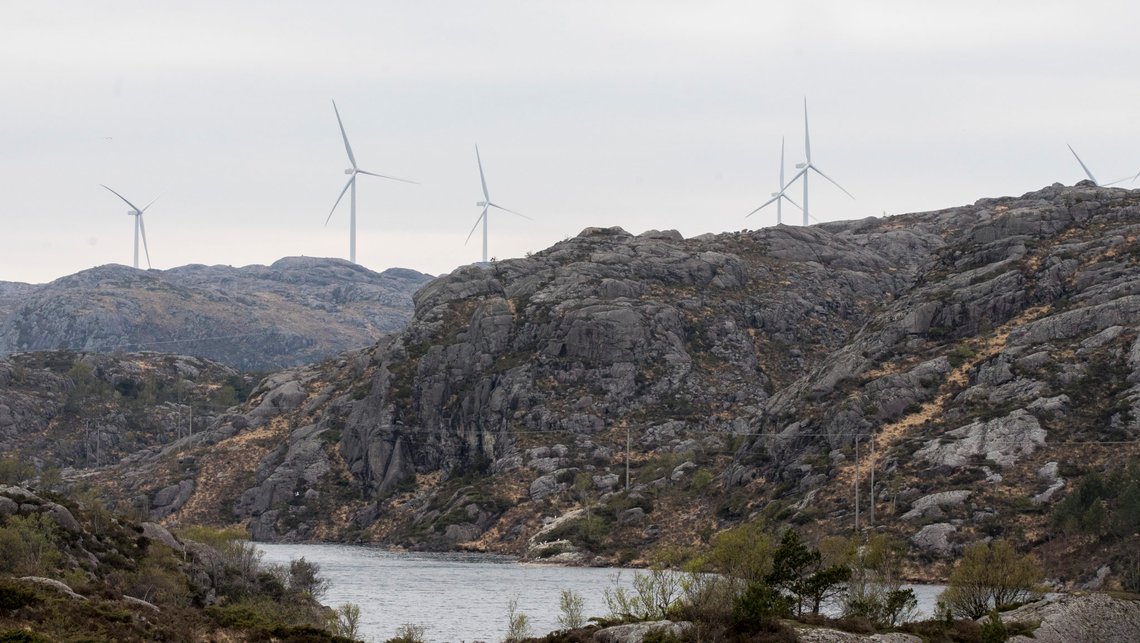 Eigersund 20190424.
Vindmøller i Eigersund kommune i Rogaland.
Foto: Terje Pedersen / NTB scanpix Eigersund 20190424.
Vindmøller i Eigersund kommune i Rogaland.
Foto: Terje Pedersen / NTB scanpix