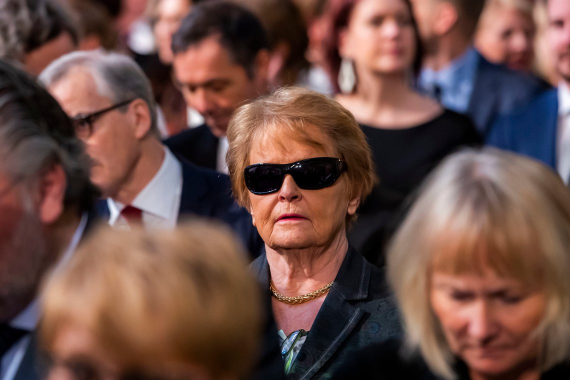 Oslo 20191210.
Gro Harlem Brundtland er til stede ved Nobelprisutdelingen i Oslo rådhus tirsdag.
Etiopias statsminister Abiy Ahmed Ali tildeles Nobels fredspris for sin innsats for fred og mellomstatlig samarbeid, og da særlig for hans avgjørende initiativ for å løse grensekonflikten med nabolandet Eritrea. POOL.
Foto: Håkon Mosvold Larsen / NTB scanpix Oslo 20191210.
Gro Harlem Brundtland er til stede ved Nobelprisutdelingen i Oslo rådhus tirsdag.
Etiopias statsminister Abiy Ahmed Ali tildeles Nobels fredspris for sin innsats for fred og mellomstatlig samarbeid, og da særlig for hans avgjørende initiativ for å løse grensekonflikten med nabolandet Eritrea. POOL.
Foto: Håkon Mosvold Larsen / NTB scanpix