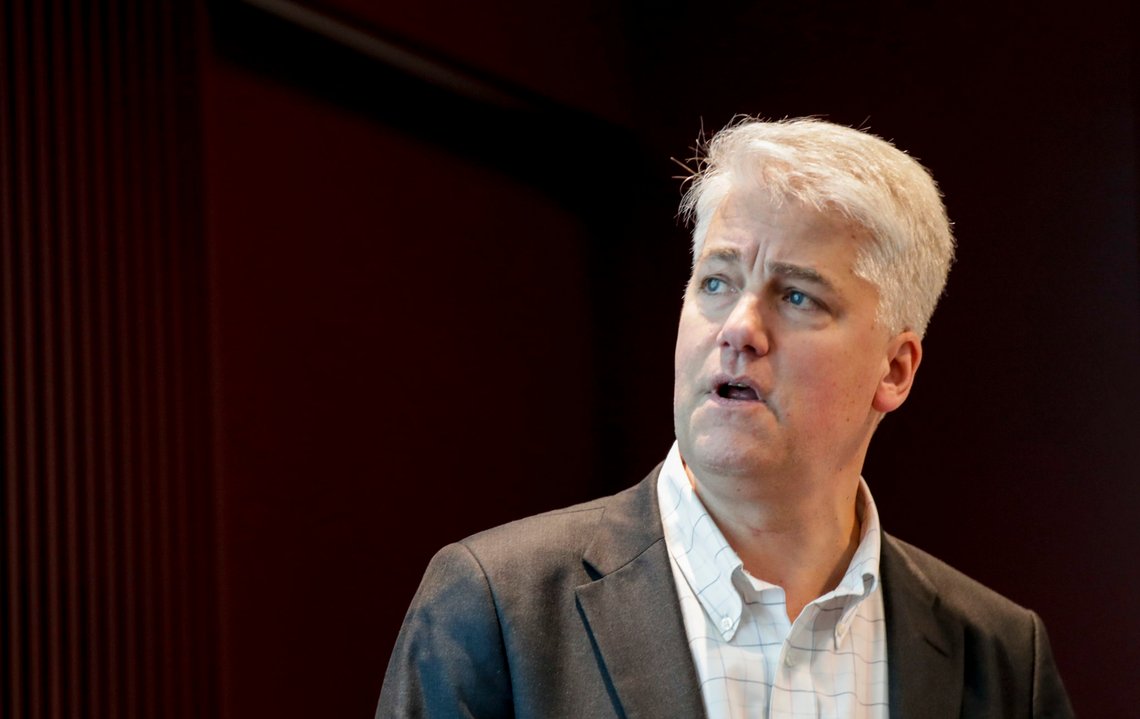 Oslo 20200106.
Sjeføkonom Øystein Dørum i NHO, har pressekonferanse om årets årskonferanse, som i år er kalt Neste trekk.
Foto: Vidar Ruud / NTB scanpix Oslo 20200106.
Sjeføkonom Øystein Dørum i NHO, har pressekonferanse om årets årskonferanse, som i år er kalt Neste trekk.
Foto: Vidar Ruud / NTB scanpix