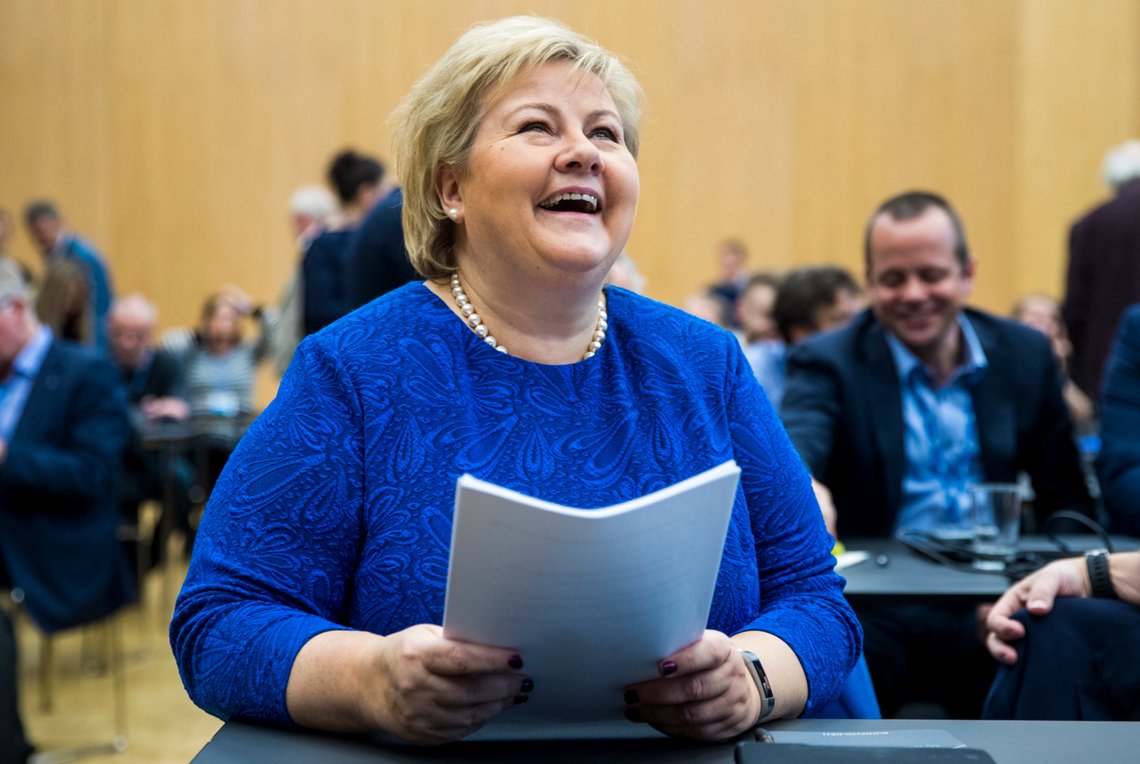 Sundvollen 20200112.
Statsminister Erna Solberg deltar på Høyres årlige felleskonferanse på Sundvolden Hotel.
Foto: Terje Pedersen / NTB scanpix Sundvollen 20200112.
Statsminister Erna Solberg deltar på Høyres årlige felleskonferanse på Sundvolden Hotel.
Foto: Terje Pedersen / NTB scanpix