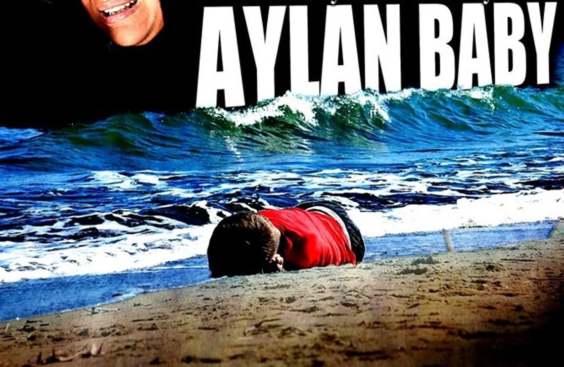 Utsnitt av plakat for filmen Aylan Baby fra 2019. Foto: Imdb https://www.imdb.com/title/tt10449310/ Utsnitt av plakat for filmen Aylan Baby fra 2019. Foto: Imdb https://www.imdb.com/title/tt10449310/